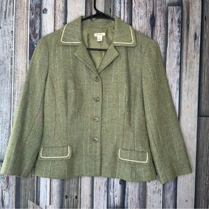 |EUC| HALOGEN Wool Blend Button Up Blazer